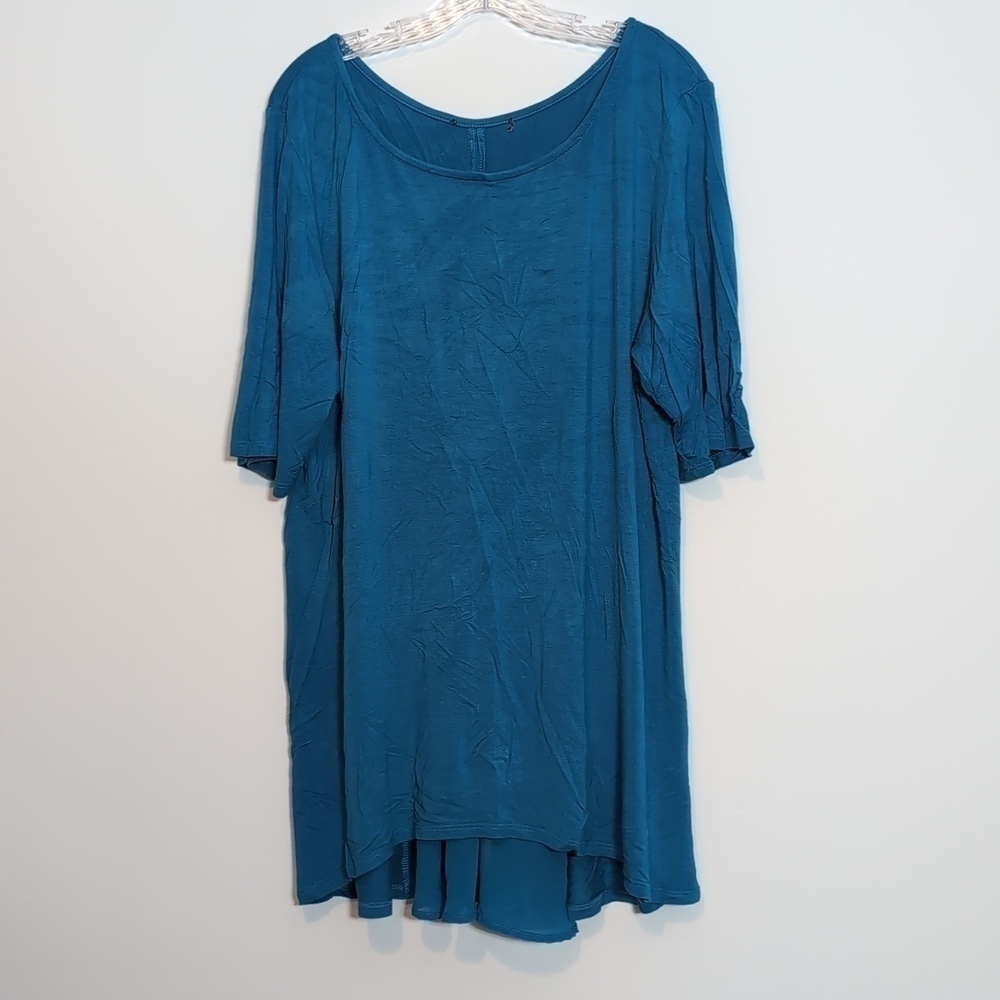 Green Envelope Blue Tunic Shirt